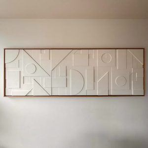"Linear Harmony" – Oversized Geometric 3D Wall Panel