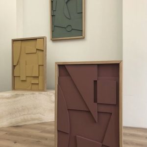 "Terracotta Trio" – Geometric 3D Wall Art Set