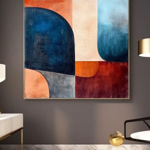 Curves of Stillness – Minimalist Abstract Canvas Art