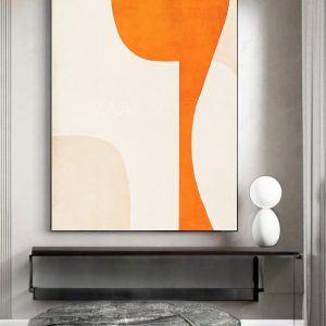 Sculpted Stillness – Minimalist Abstract Canvas