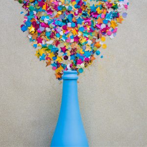 Color Explosion Abstract Wall Art – Vibrant Confetti Pop Design
